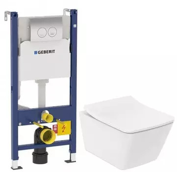 Комплект подвесной унитаз Toto SP CW532Y + TC512F + система инсталляции Geberit 458.124.21.1