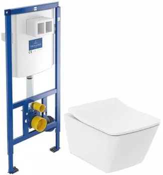 Комплект подвесной унитаз Toto SP CW532Y + TC512F + система инсталляции Villeroy &amp; Boch 92246100