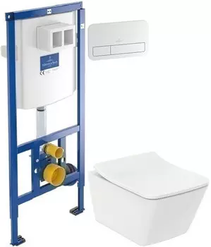 Комплект подвесной унитаз Toto SP CW532Y + TC512F + система инсталляции Villeroy &amp; Boch 92246100 + 92249068