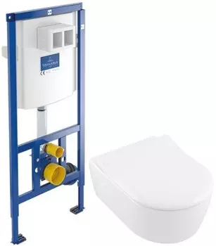 Комплект подвесной унитаз Villeroy &amp; Boch Avento 5656RSR1 + система инсталляции Villeroy &amp; Boch 92246100
