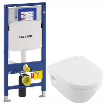 Комплект подвесной унитаз Villeroy &amp; Boch Omnia Architectura 56841001P + 98M9C101 + система инсталляции Geberit 111.300.00.5