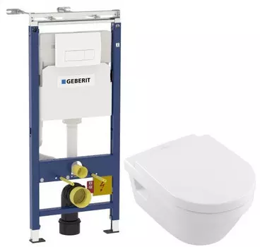 Комплект подвесной унитаз Villeroy &amp; Boch Omnia Architectura 56841001P + 98M9C101 + система инсталляции Geberit 458.125.11.1