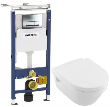 Комплект подвесной унитаз Villeroy &amp; Boch Omnia Architectura 56841001P + 98M9C101 + система инсталляции Geberit 458.125.21.1