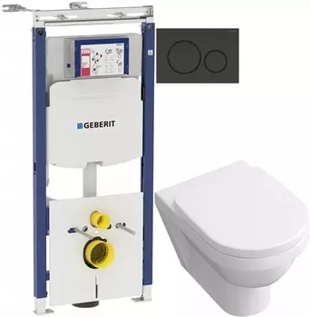 Комплект подвесной унитаз Villeroy &amp; Boch Omnia Architectura 567410R1 + 98M9C101 + система инсталляции Geberit 111.362.00.5 + 115.882.DW.1