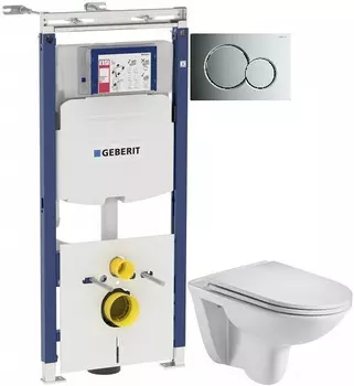Комплект подвесной унитаз WeltWasser Baarbach 004GL-WT 10000003811 + система инсталляции Geberit 111.362.00.5 + 115.770.21.5