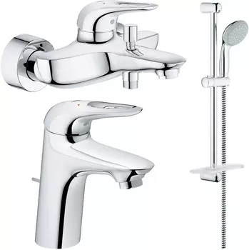 Комплект смесителей (3 в 1) Grohe Eurostyle New 124416
