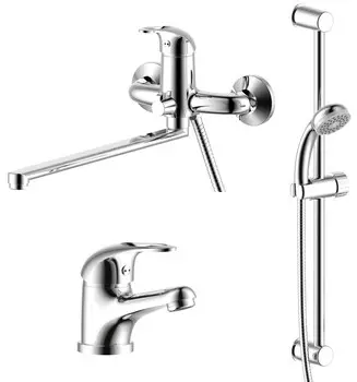 Комплект смесителей (3 в 1) Rossinka SET SET35-81