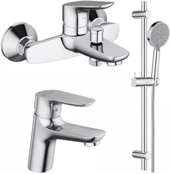 Комплект смесителей Damixa Origin Bit 771000000 + 770210000 + 918100000