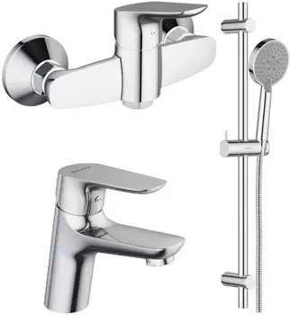 Комплект смесителей Damixa Origin Bit 772000000 + 770210000 + 918100000