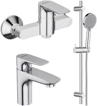 Комплект смесителей Damixa Origin Evo 782000000 + 780210000 + 918100000