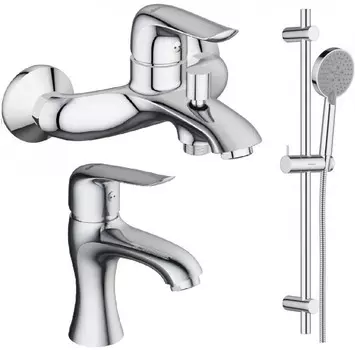 Комплект смесителей Damixa Palace Evo 321000000 + 320210000 + 918100000