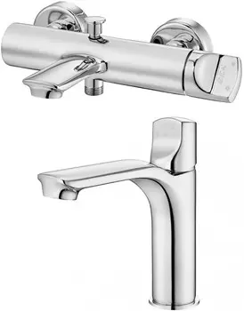 Комплект смесителей E.C.A Myra 102102470HEX + 102108986HEX