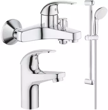 Комплект смесителей Grohe BauCurve 23599000 + 32848000 + 27853001