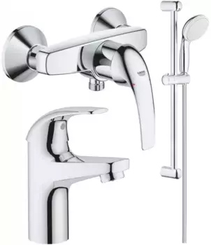 Комплект смесителей Grohe BauCurve 23631000 + 32848000 + 27853001