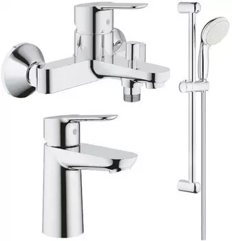 Комплект смесителей Grohe BauEdge 23334000 + 23330000 + 27853001