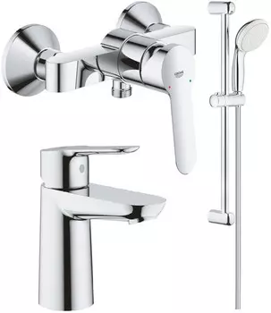 Комплект смесителей Grohe BauEdge 23636000 + 23330000 + 27853001