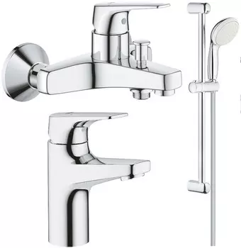 Комплект смесителей Grohe BauFlow 23601000 + 23752000 + 27924001
