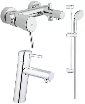 Комплект смесителей Grohe Concetto 32211001 + 23451001 + 27924001