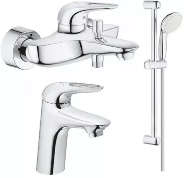 Комплект смесителей Grohe Eurostyle New 33591003 + 32468003 + 27924001
