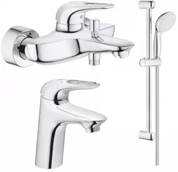 Комплект смесителей Grohe Eurostyle New 33591003 + 32468003 + 27853001