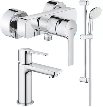 Комплект смесителей Grohe Lineare 33865001 + 23791001 + 27924001