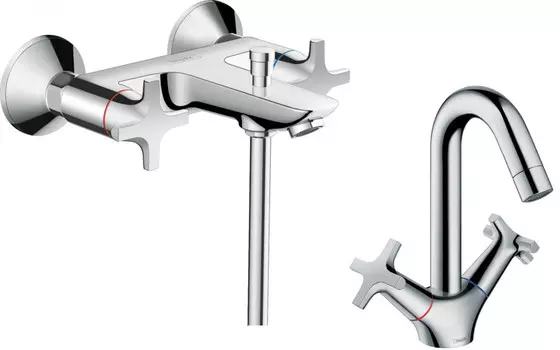 Комплект смесителей Hansgrohe Logis Classic 71240000 + 71270000