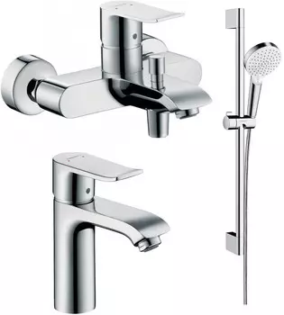 Комплект смесителей Hansgrohe Metris 31480000 + 31084000 + 26532400