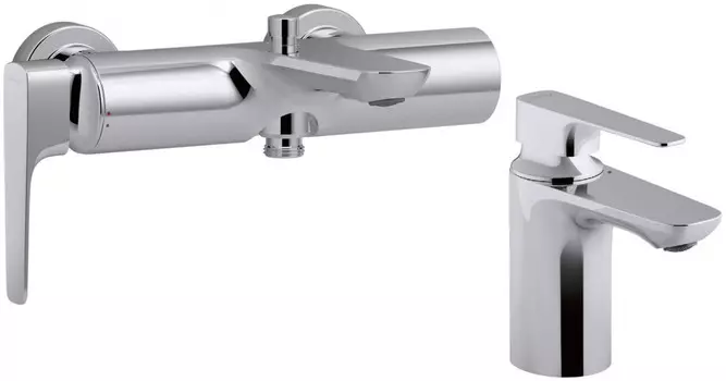 Комплект смесителей Jacob Delafon Aleo+ E72319-CP + E72314-CP