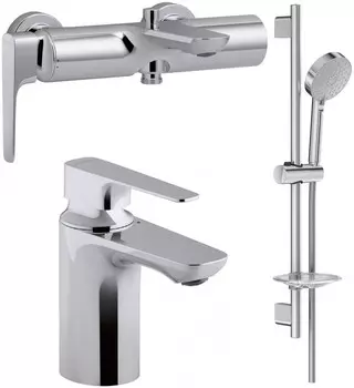 Комплект смесителей Jacob Delafon Aleo+ E72319-CP + E72314-CP + E99898RU-CP