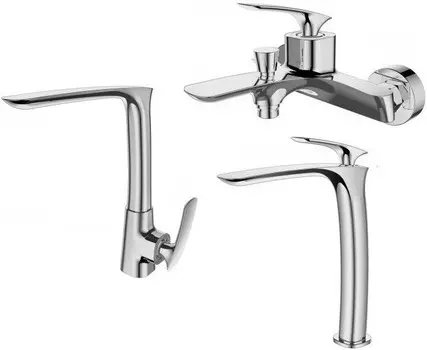 Комплект смесителей Tokito Fuji TOK-FUJ-1014 + TOK-FUJ-1012 + TOK-FUJ-1013