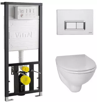 Комплект подвесной унитаз + система инсталляции VitrA S40 9005B003-7211