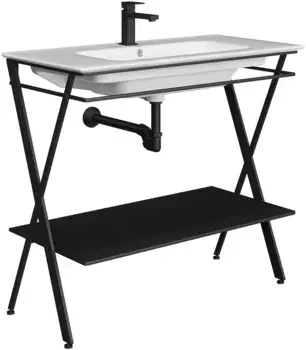 Консоль для раковины черный матовый Kerama Marazzi Piano Next PIA.N.95\BLK