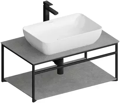 Консоль для раковины черный матовый Kerama Marazzi Plaza Next PL.N.80.02\BLK.M