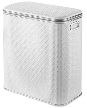 Корзина для белья малая, белый хром Geralis Punto PWH-M