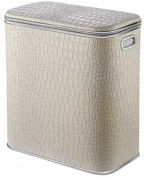 Корзина для белья малая, бежевый хром Geralis Croco KLH-M