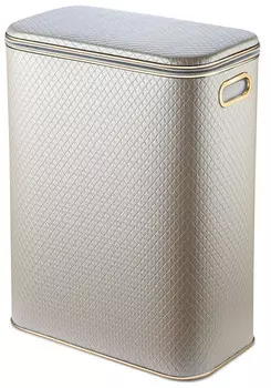 Корзина для белья стандартная, бежевый золото Geralis Romb NCLG-B