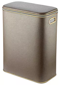 Корзина для белья стандартная, темно-бежевый золото Geralis Romb RBG-B