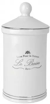 Косметическая емкость Kassatex Le Bain White ALB-CJ-W