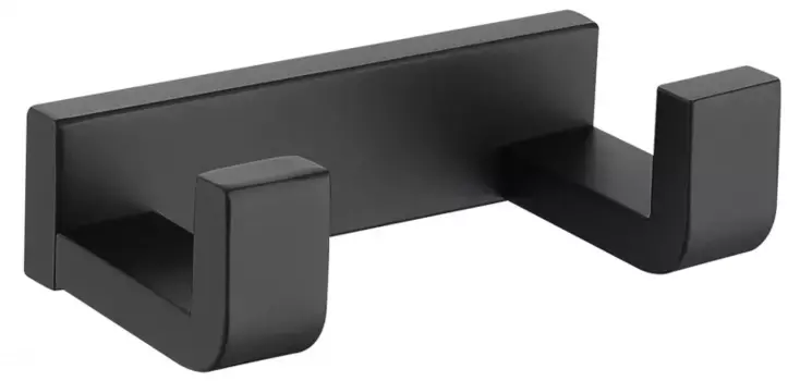 Крючок Abber Westen AA1750B двойной, для ванны, черный матовый