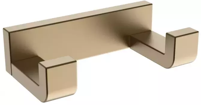 Крючок Abber Westen AA1750G двойной, для ванны, золотой матовый