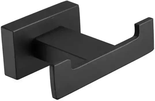 Крючок Belz B90305-2 двойной, для ванны, черный матовый