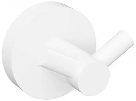 Крючок Bemeta White 104106034 двойной, для ванны, белый матовый