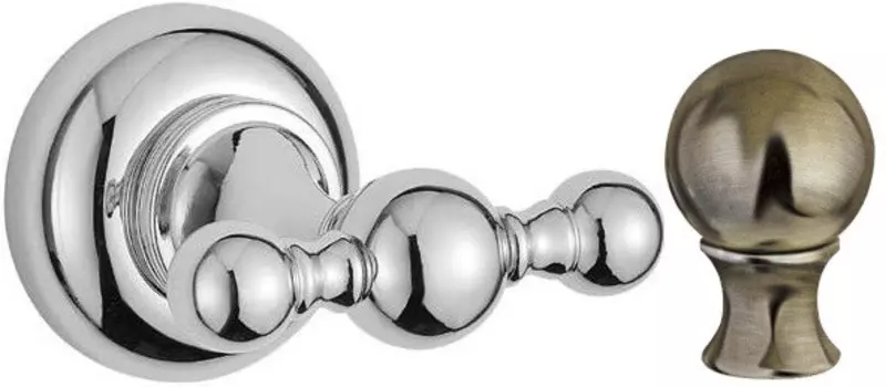 Крючок Cezares Aphrodite APHRODITE-DHK2-02-M двойной, для ванны, бронза