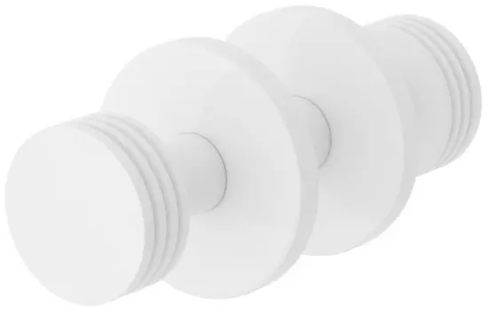 Крючок двойной белый глянец Сунержа Каньон 12-2010-0004