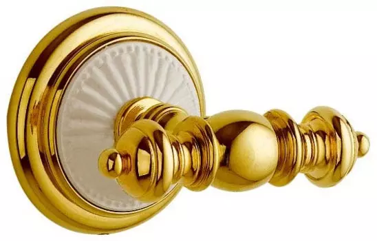 Крючок Boheme Palazzo 10106 двойной, для ванны, золотой