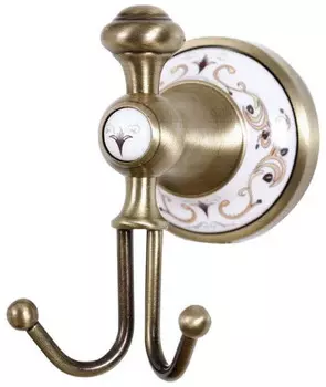 Крючок Boheme Provanse 10806 двойной, для ванны, бронза