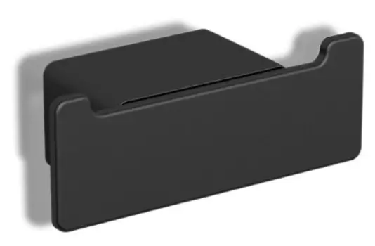 Крючок Langberger Vico 11332A-BP двойной, для ванны, черный матовый