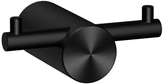 Крючок Raiber Graceful RPB-80005 двойной, для ванны, черный матовый