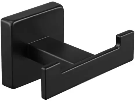 Крючок Rainbowl Cube 2722-BP двойной, для ванны, черный матовый