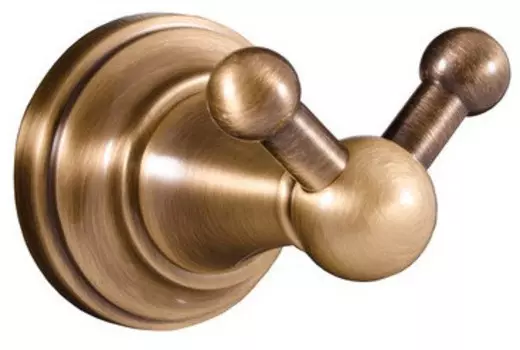 Крючок Rav Slezak Morava MKA0102SM двойной, для ванны, бронза